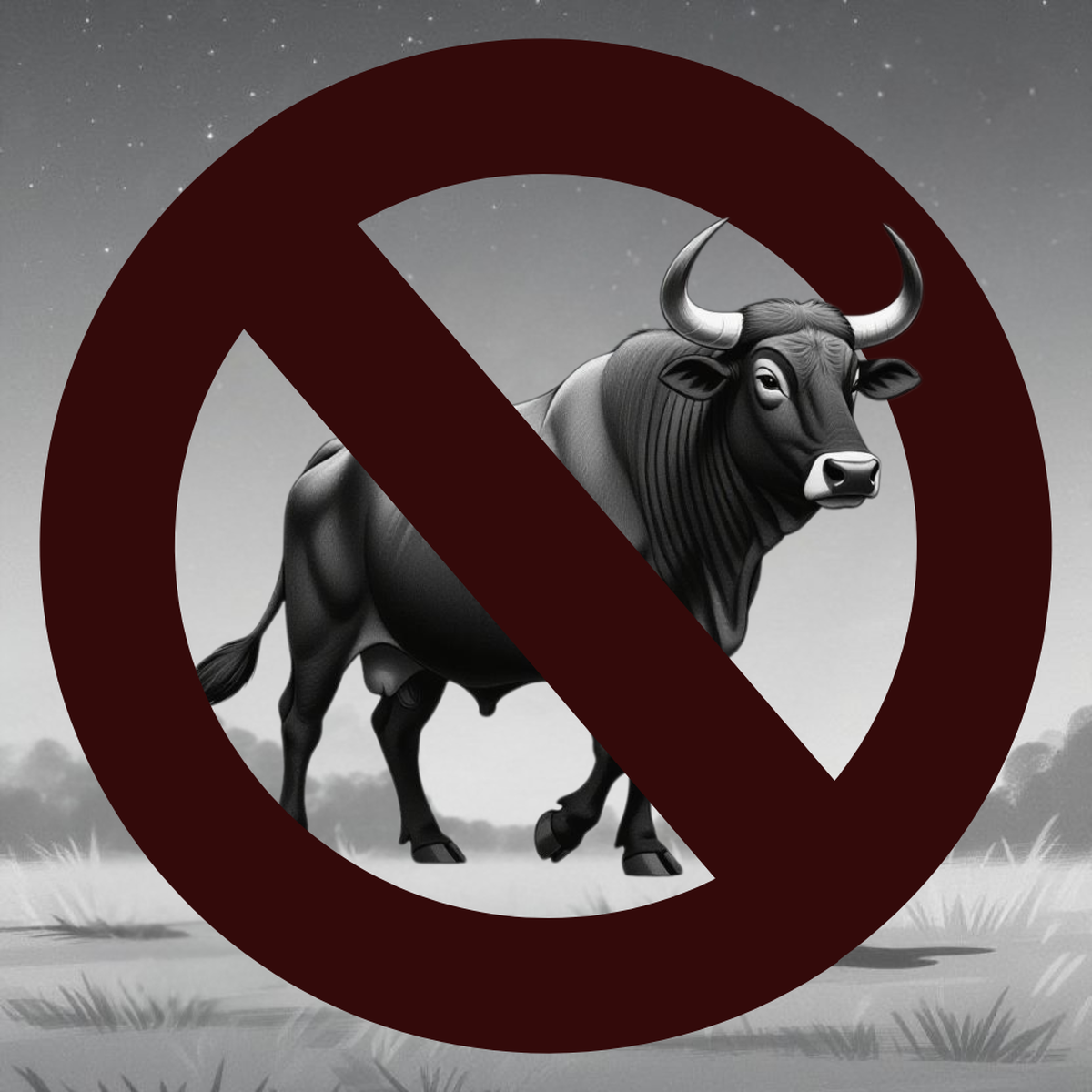 No-BS tech: bull with a ban symbol